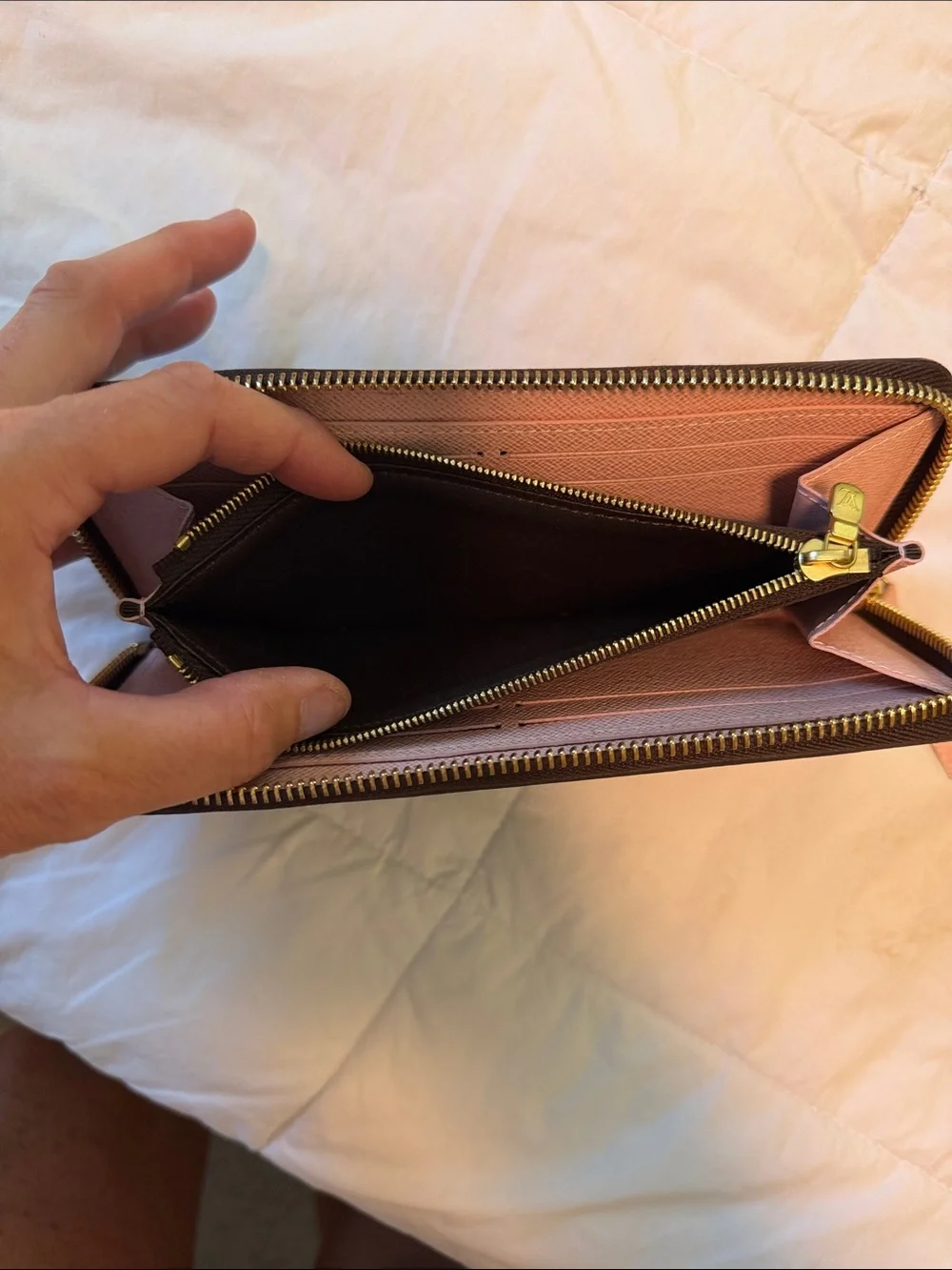 Louis Vuitton Monogram Zip-Around Wallet - Brown/Gold Monogram
